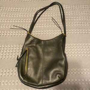 Hobo Black Pebbled Leather Merrin Convertible Backpack